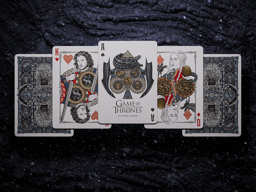 Naipes Game Of Thrones Luxury Cards Theory11 Poker Cartas Reverso Negro Idioma Inglés Personaje Jon Snow