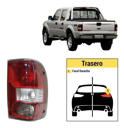 Foco Trasero Derecho Ford Ranger 2005/2009