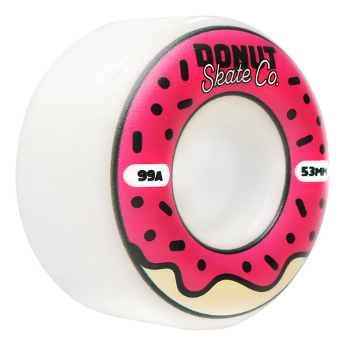 Rodas de skate Donut Skate Co. 53mm - 99a resistentes a