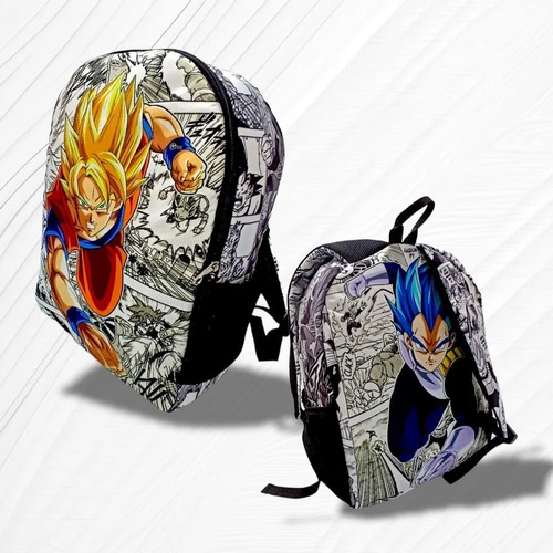 Morral Generico Goku Y Vegueta  Urbano Maleta Mochila