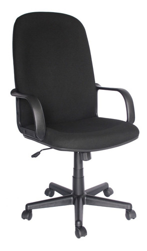 Silla Secretarial Cómoda Para Oficina Con Descansabrazos Color Negro