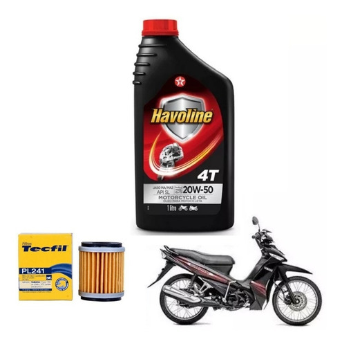 Kit Troca Yamaha Crypton 115 Pl241 Havoline 20w50