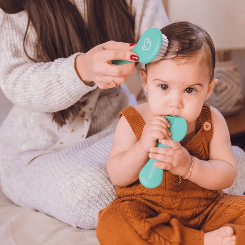 Kit De Cuidados E Higiene Do Bebê 5 Peças Verde Petit Piá