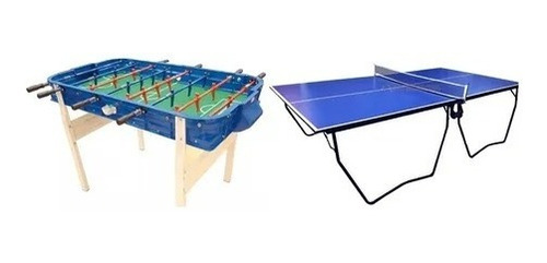 Metegol Profesional + Mesa De Ping Pong Profesional Plegable Mesa De Metegol Blanco