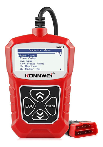 Konnwei Kw310 Obd2 Escaner Lector De Codigo De Coche Complet