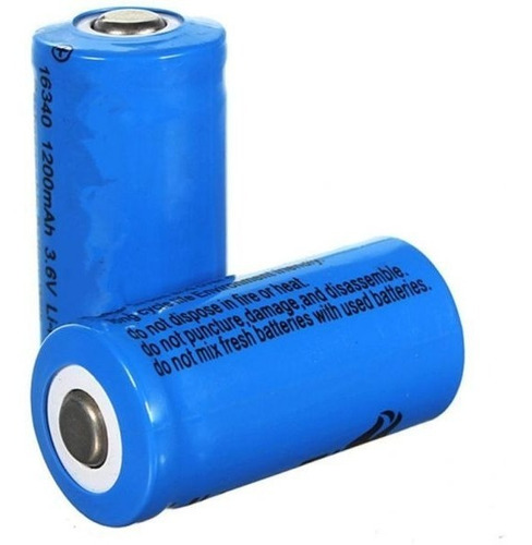 Bateria Pila 16340 Recargable 3.7v 1500 Mah Equiv. Cr 123a