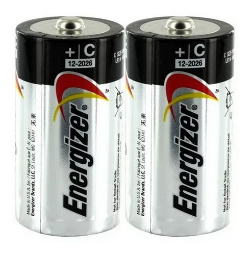 Pilas Alcalinas Energizer Max C2 Blister X2 Jmc