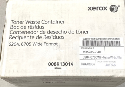 Contenedor De Resiudos 008r13014 Xerox 6204 6705 No Facturo