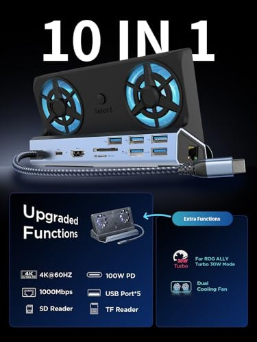 Estación De Acoplamiento 10 En 1 Para Steam Deck Oled Rog Al