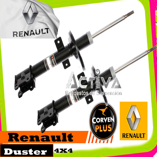Amortiguador Kit X2 Renault Duster  ( 4x4 ) Traseros Corven