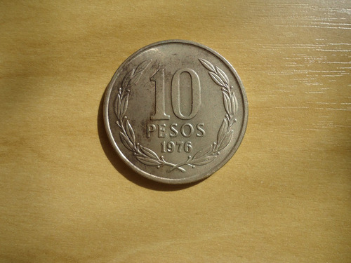 Moeda Chile 10 Pesos De 1976 Catalogo Km# 210