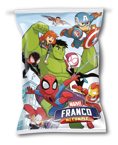 20 Bolsitas Golosineras Personalizadas Chip Bag Spidey