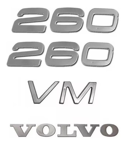 Emblema Lateral Volvo Vm 2004 A 2009 Letreiro 
