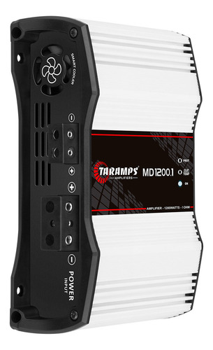 Amplificador Digital Taramps Md 1200 1 Ohmio 1 Canale 1200 Watts Rms Full Rango Entrada Rca Potencia 1200.1 Rms Monoblock 1200w Sonido Automotriz Con Crossover Y Refuerzo De Graves Car Audio