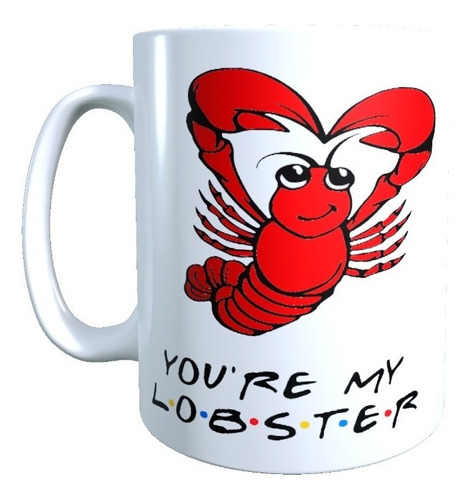 Tazón Taza Diseño Friends, Lobster, Ross, 320 Cc 