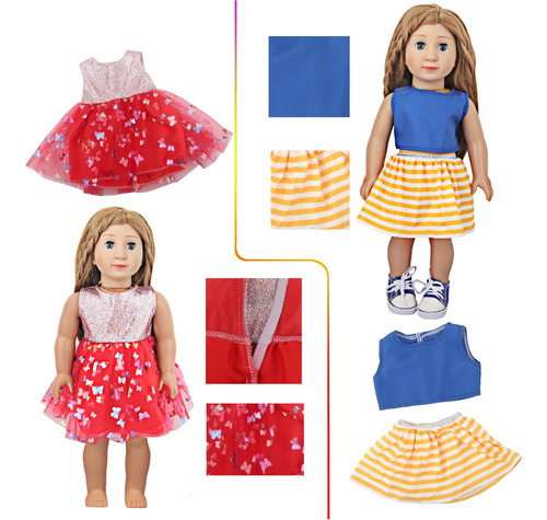 Ropa Y Accesorios Para Muñecas De 18 Pulgadas 5 Juegos 2 Zap