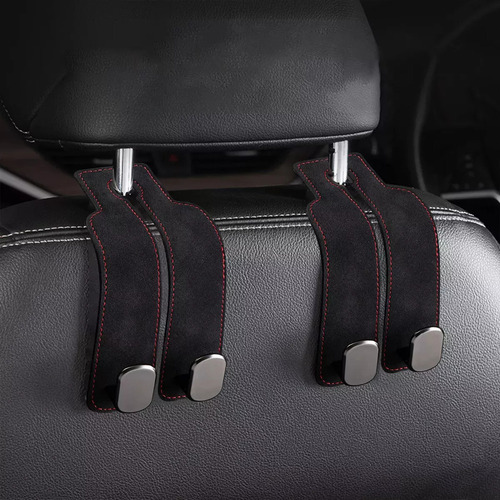 New 2 Ganchos Traseros De Cuero For Asientos De Coche