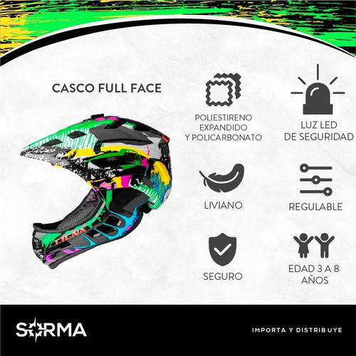 Imagen 2 de 10 de Cascos Bicicletas Niños Luz Trasera Usb Aplique Para Camara