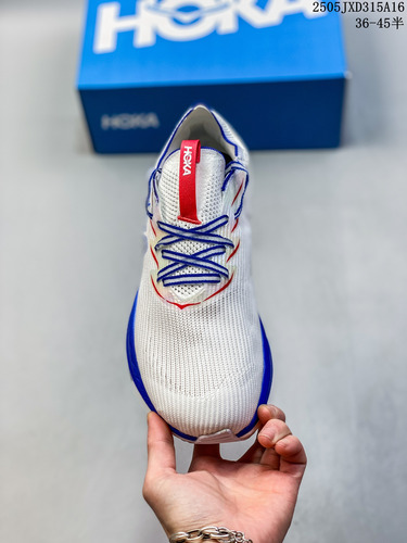 Tennis Hoka White, Red, Green Men's And Women's Sports Shoes