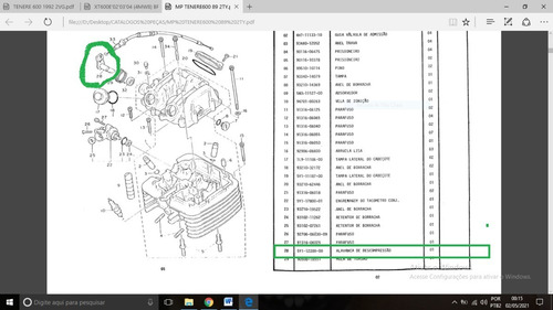 Alavanca Do Descompressor Yamaha Tenere 600 Original (Usado)