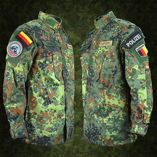 Camisa, Uniforme Militar Táctico, Camisa De Camuflaje Alemán