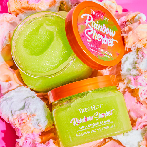 Exfoliante Corporal Tree Hut Rainbow Sherbet Con AzĂșcar De