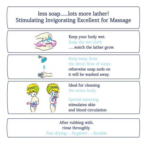 Body Clean Puff Sponge, Cepillo De Baño Suave Y Esponja Para