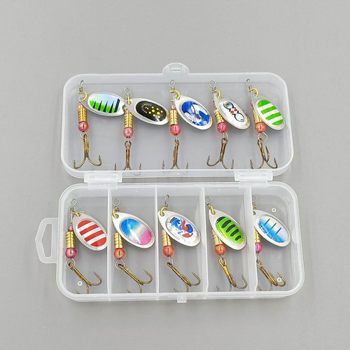 Kit Nerbait Para Señuelos De Pesca, 10 Unidades, Con Caja De