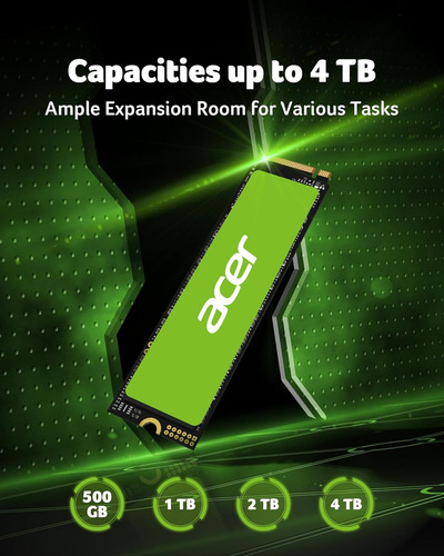 Acer Fa200 Nvme Gen4 Ssd 1tb, Pcie 4.0, M.2 2280, Read Sp...
