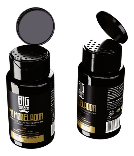 Pomada Em Pó Modelador Big Barber 15g Pacote Com 2 Unidades