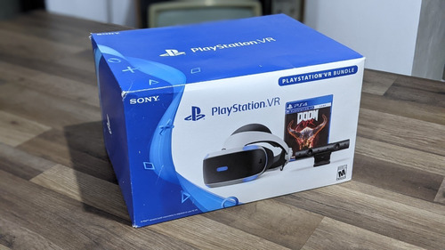 Playstation Vr Bundle Doom Vrf Con Move Controllers Y Stand