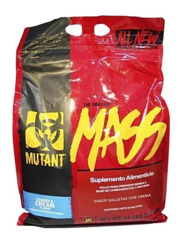 Suplemento en polvo Mutant Mass carbohidratos sabor vanilla ice cream en sachet de 6.8kg