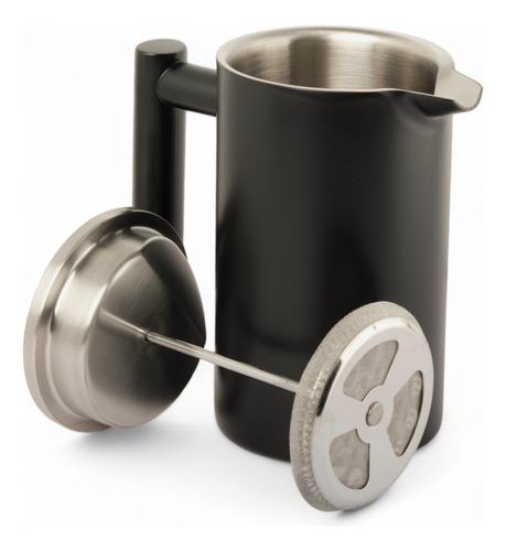 Cafetera Prensa Francesa Doble Pared De Ac Inox 600 Ml