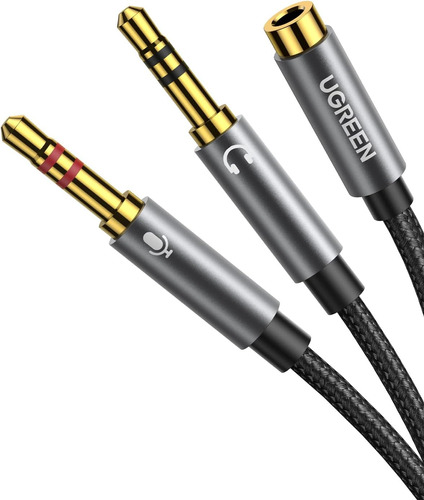  Adaptador Audio Micrófono Audífono 1(h) A 2(m)/ 3.5mm 20899