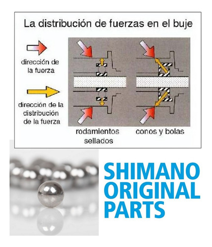 Imagen 5 de 8 de Bolillas 3/16 Acero Recambio Para Mantenimiento Maza Shimano