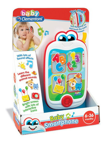Baby Clementoni Telefono Celular Tactil Para Bebe