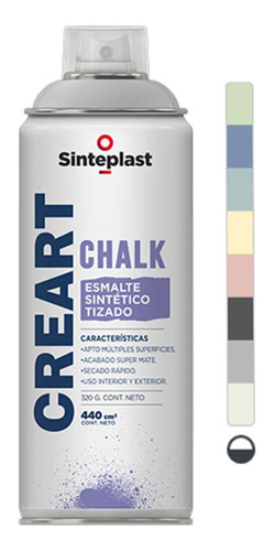 Aerosol Tizado Gris Antiguo Creart Chalk Sinteplast G P