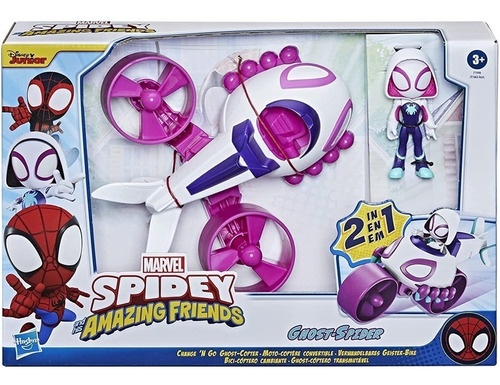 Spidey Amazing Friends Vehículo C/figura Ghost-spider E.full