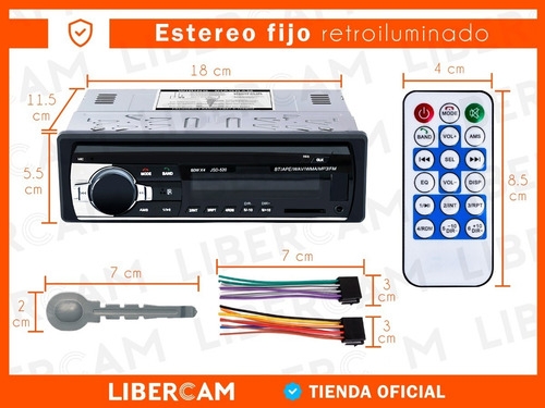 Stereo Auto Pantalla Bluetooth Mp3 Usb Fm Lcd Auto