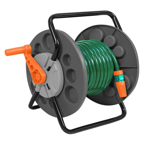 Suporte Enrolador Giratório Mangueira De Jardim Tramontina
