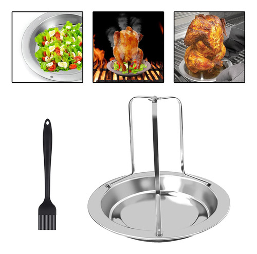 Robusto De Pollo Para Latas De Cerveza, Soporte Con Cepillo