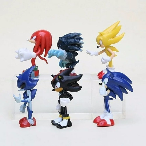 Kit Super Sonic Em Miniatura 6 Boom Tails Robotnik Knuckles
