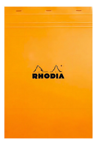 Bloco Notas Rhodia Laranja Quadriculado N18 21x29,7cm 18200c