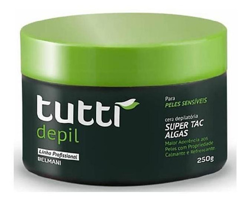 Tutti Depil Cera Depilatória Super Tac Algas - 250 G