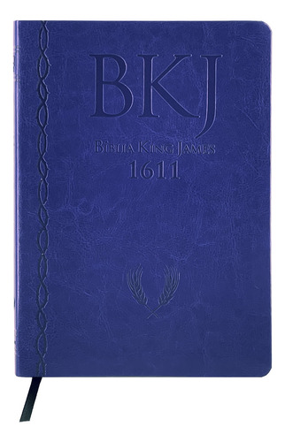 Bíblia King James 1611 Ultrafina Ampliada - Bkjf - Capa Pu Azul, De Vários Autores. Editora Bvbooks, Capa Mole Em Português, 2023