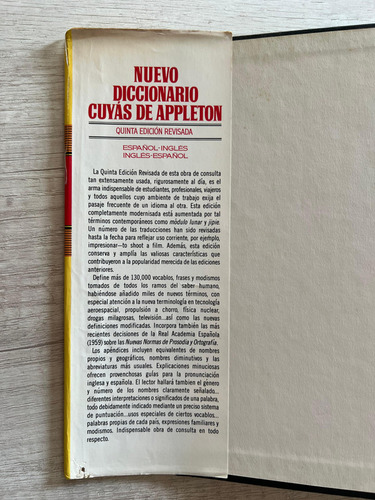 Nuevo Diccionario Español Inglés - Cuyas De Appleton