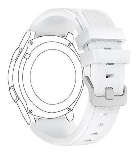 Pulseira Silicone Basic Para Galaxy Watch 3 45mm - Branca