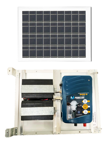 Eletrificador De Cerca Rural Solar Sm90-b 100 Km Monitor
