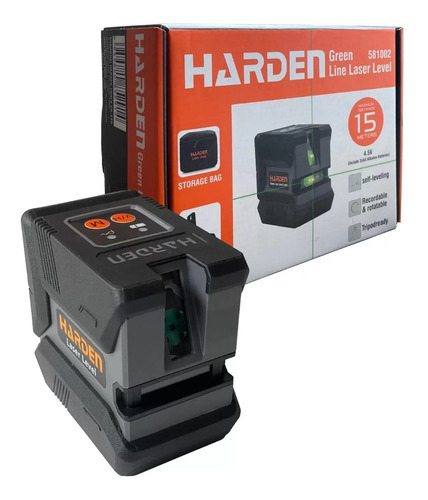 Láser verde de 2 líneas Harden H-581002, nivel 15 m