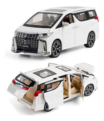 D 2021 Toyota Alphard Lujo Mpv Miniatura Metal Autos 1/24